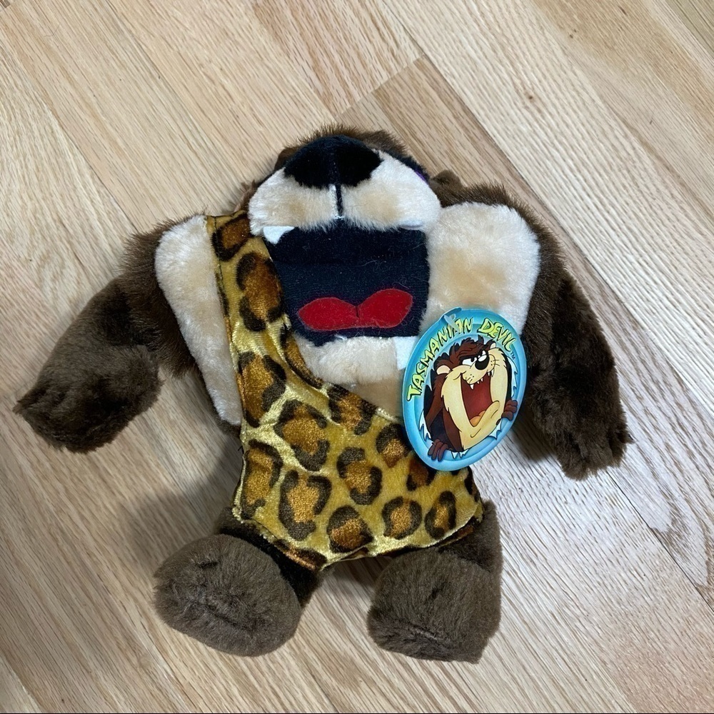 Tazmanian Devil Plush NWT Tarzan Leopard Print